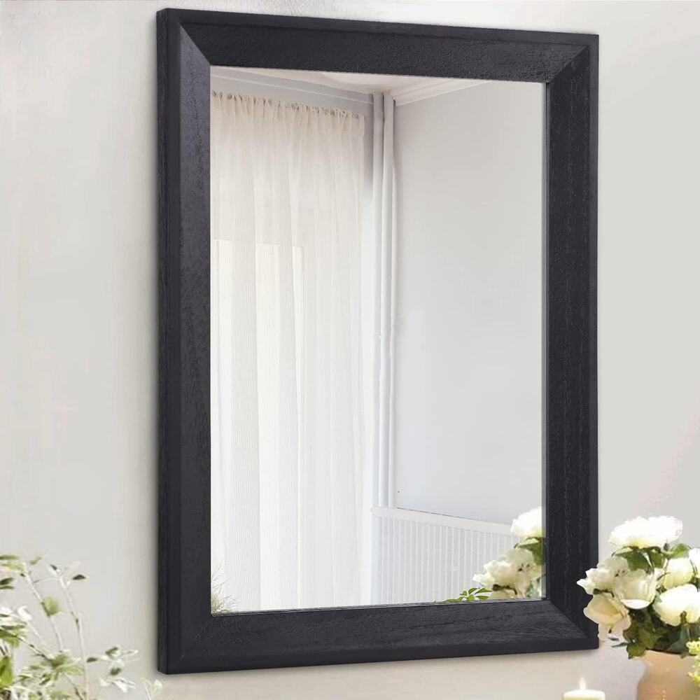 AAZZKANG Wall Mirror Black Rectangle Mirrors For Wall With Wood Framed